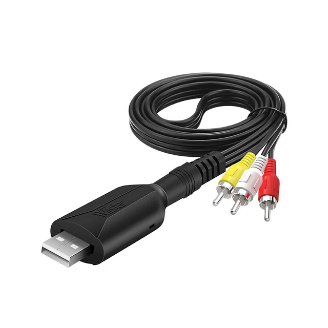 USB 2.0 VHS To DVD Converter Video Capture USB2.0 to RCA Adapter Cable