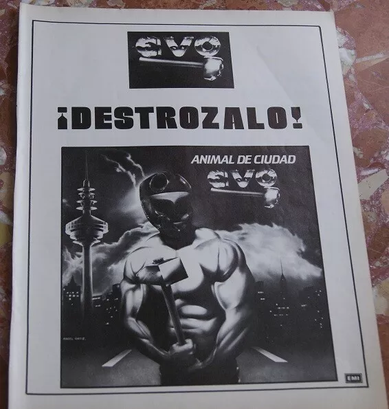 Evo Animal De Ciudad Anuncio De Revista Promocionando Nuevo Disco 1983