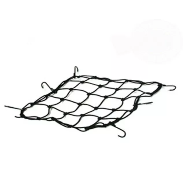 Elasticated Cargo Bungee Net for Luggage Car Motor Bike Cycle 12 Hooks 15"x15"