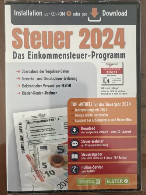 ALDI STEUER 2024 für das Jahr 2024 Einkommensteuer NEU OVP EUR 49,00