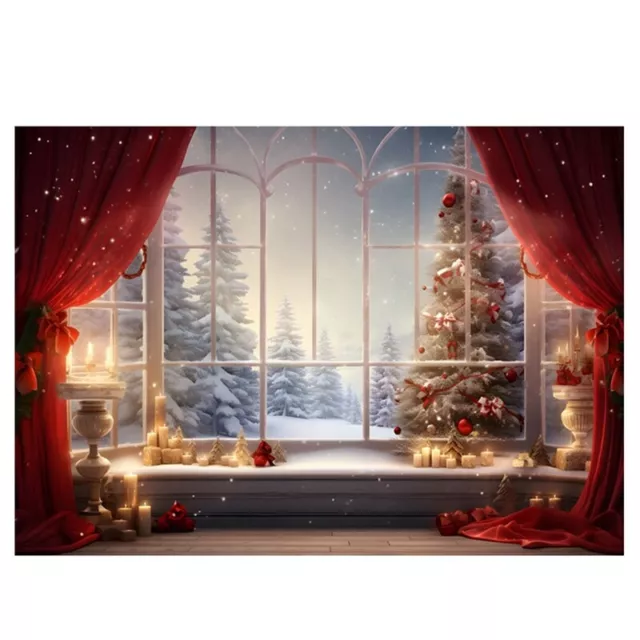 210X150 cm Sfondo di Natale Panno Finestra di Natale Bambini Photo Studio F3305