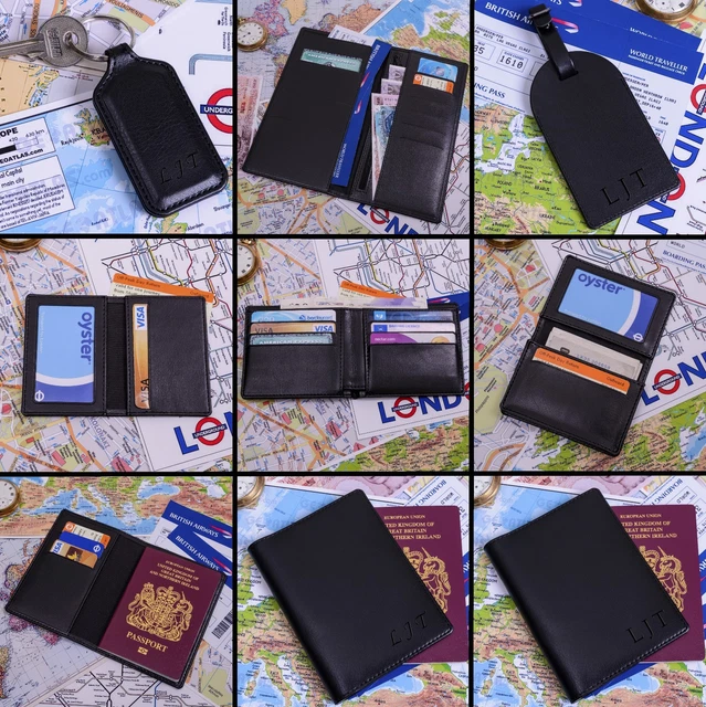 Personalised Travel Accessories Wallet, Passport,Credit Card Holder,Add Initials