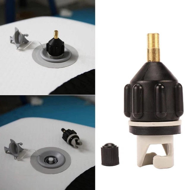 Kit 5 Adaptateurs De Valve D’air – Rond, Carré, Spirale, Pointu – Pour Kayak, Canoë, Bateau Gonflable, SUP - 6