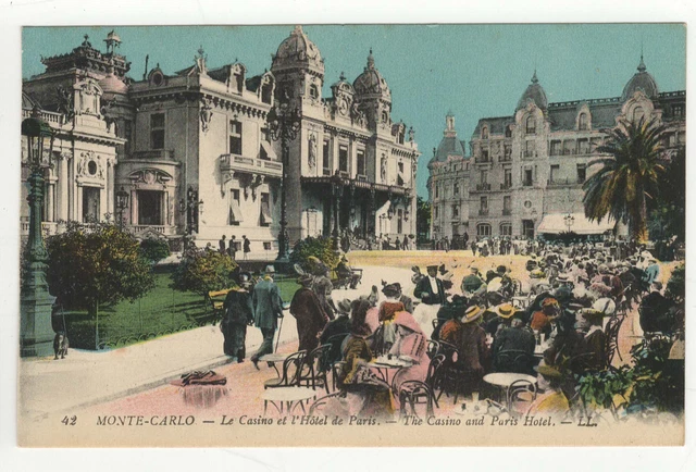 CPA Monaco Monté-Carlo le casino et l'Hôtel de Paris postcard /cp707