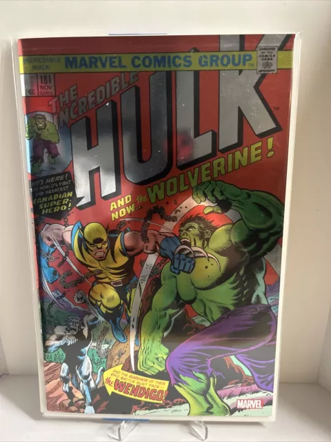 Incredible Hulk Facsimile Foil Ed #181D Nm/Mt Wolverine Cgc Ready