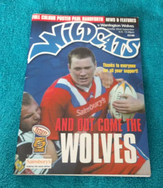 Wakefield Trinity Wildcats vs.  Warrington Wolves - 22/9/2002