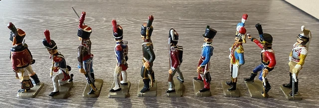 Lot De 5 Figurines Soldats Napoléon - Garde Impérial & Carabinier à Cheval - Échelle 1:32