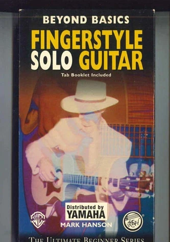 VHS ギター教則ビデオ　マーク・ハンソン　フィンガースタイル・ソロ・ギター MARK HANSON FINGERSTYLE Solo Guitar VHS VG Warner Bros. Used
