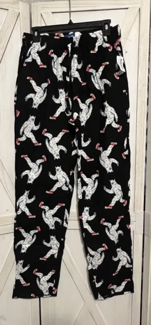 NWT Old Navy Yeti Abominable Snowman Camping Out Jogger Pajama Pants Men S  M