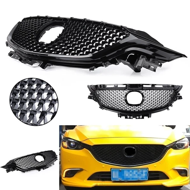 Paraurti anteriore griglia superiore griglia per Mazda 6 Atenza 2017 2018 moda nero