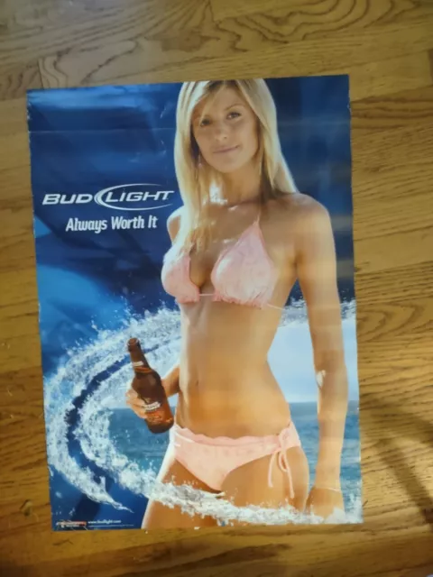 Budweiser Bud Light Beer SEXY Girl Pin Up Poster