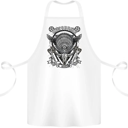 Motorbike Club Motorcycle Biker Cotton Apron 100% Organic