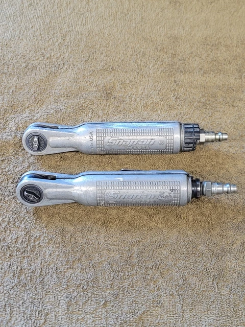 2 Snap on Pneumatic Air Ratchet Wrench 1/4" Drive FAR25A Far25 A USA BOTH