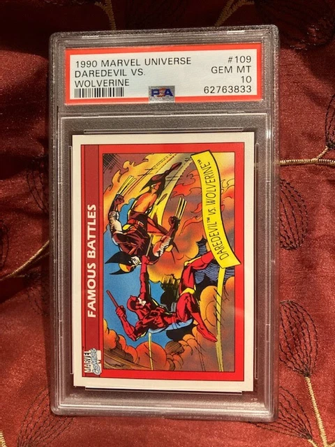 1990 Impel Marvel Universe #109 Daredevil vs. Wolverine PSA 10 Gem Mint!