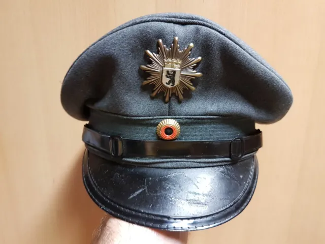 Wachpolizei Berlin Schirmmütze 1970Er Jahre Berlin Police Visor Cap