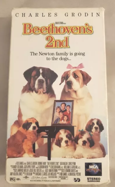 BEETHOVENS 2ND (VHS, 1994) Charles Godin Movie. Comedy. Childrens Film ...