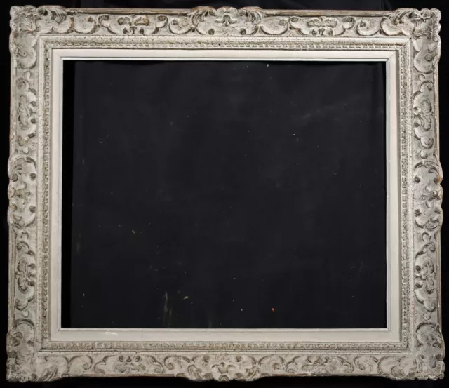 1930’s LARGE FRENCH MONTPARNASSE CARVED PICTURE FRAME - c. 54 x 65 CM WORK 15F