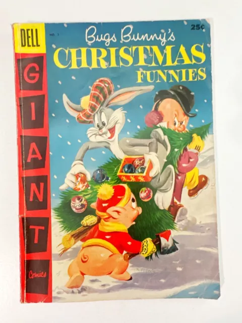Bugs Bunny's Christmas Funnies #7 | 1st app Speedy Gonzales | Dell Giant 1956