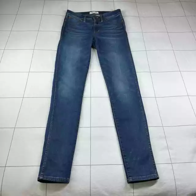 Madewell Jeans Womens 27 Tall Blue 9” High Rise Skinny Stretch Classic Casual