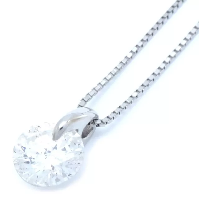 Platinum900/850 Necklace Diamond 1.155ct LDH /74933