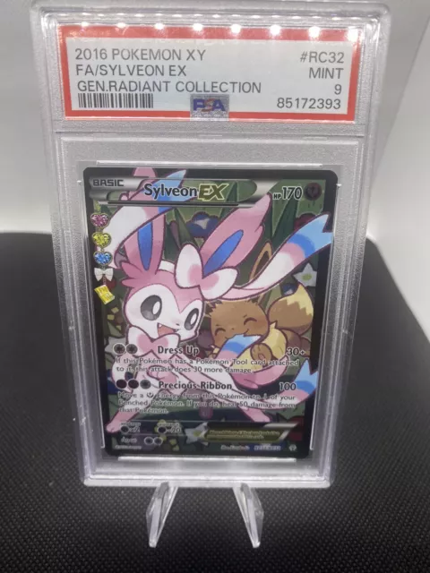 PSA 9 Sylveon EX 2016 Pokemon XY Generations Radiant Collection RC32 Full Art