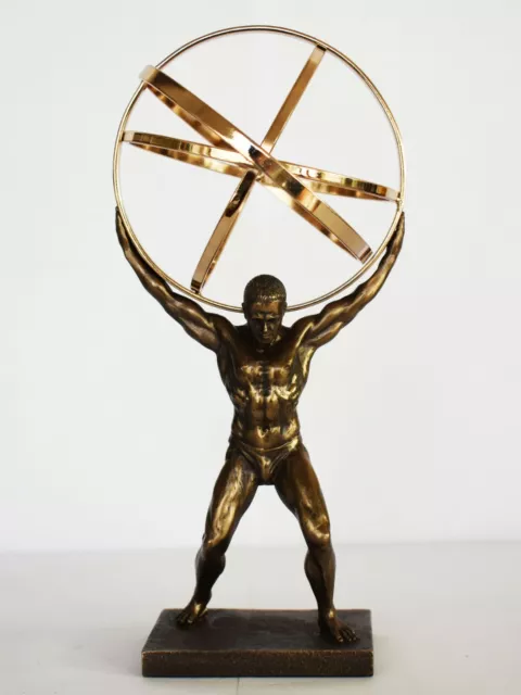 Atlas - Leader of the Titan Rebellion against Zeus - Cold Cast Bronze Resin