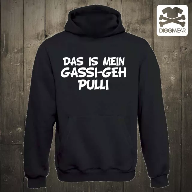 Das Ist Mein Gassi Geh Pulli | Hund | Hunde Besitzer | Fun Hoodie Schwarz