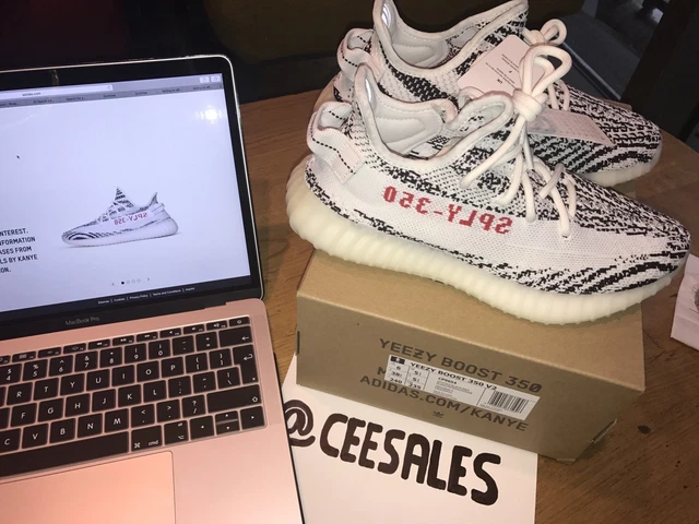 ADIDAS X KANYE West Yeezy Boost 350 V2 ZEBRA UK5.5 US6 FOOTLOCKER RECEIPT CP9654 556,29 - PicClick FR