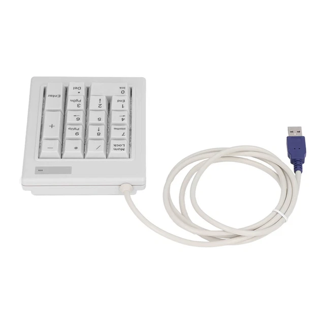 17 KEY NUMERIC Keypad Mechanical Linear Action Switch Usb Wired ...