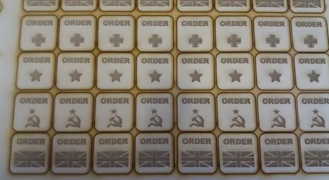 Battlegroup Kursk/Overlord  27 ORDER tokens (WWII)PLASTIC SOLDIER COMPANY