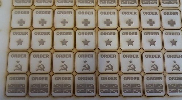 Battlegroup Kursk/Overlord  27 ORDER tokens (WWII)PLASTIC SOLDIER COMPANY