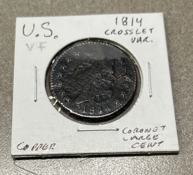 1814 Classic Head Large Cent 1c Crosslet 4