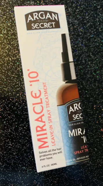 Argan Secret Miracle 10 Leave in Spray Behandlung 180ml Haarspülung Neu Box