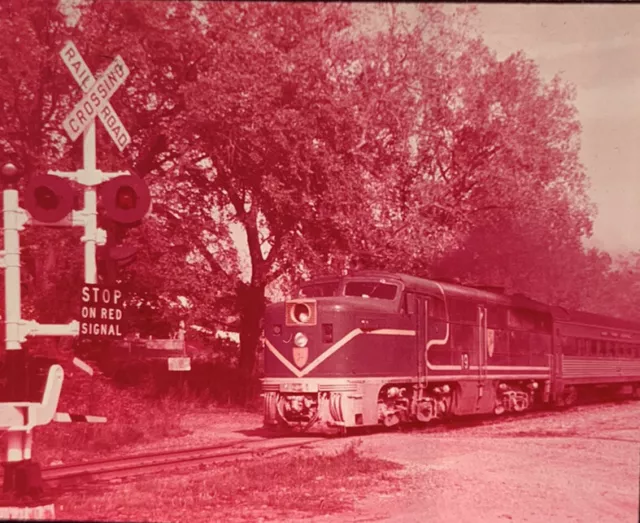 Vtg 35mm Slide Train Engine 19 Delaware & Hudson Railroad Waterford NY