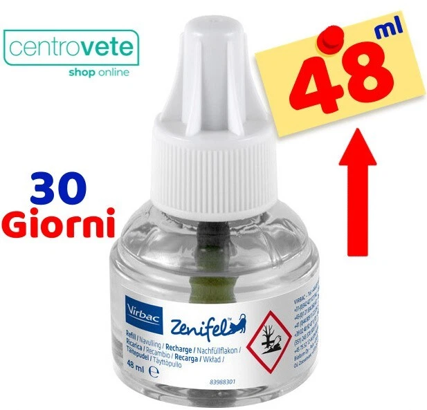 Virbac ZENIFEL Ricarica 48 ml Gatti → Feromoni per situazioni stressanti Gatto