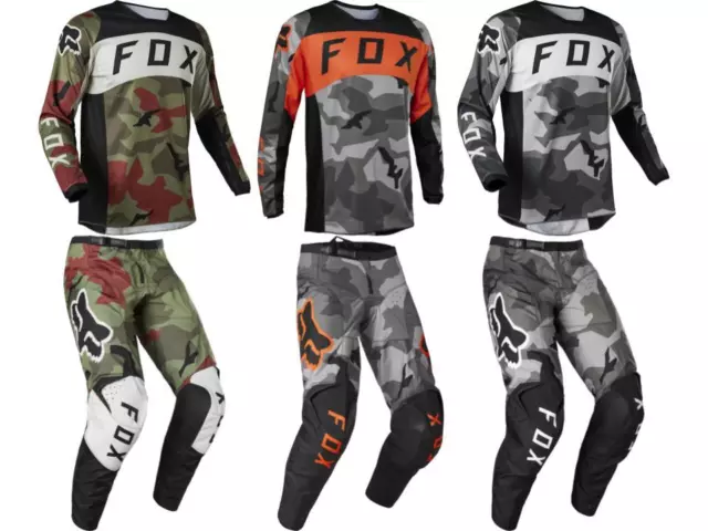 Fox Racing 180 Bnkr Jersey & Pant Combo Men's Camo Riding Gear Moto MX/ATV '23