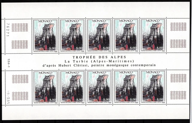 Monaco 2235 postfrisch Kleinbogen / Architektur #JA105