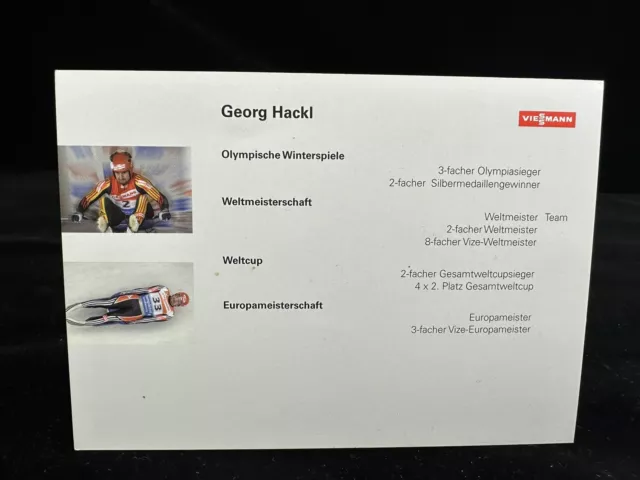 Autogrammkarte - " GEORG HACKL "  neuwertige Sammler Karte -HANDSIGNIERT 2