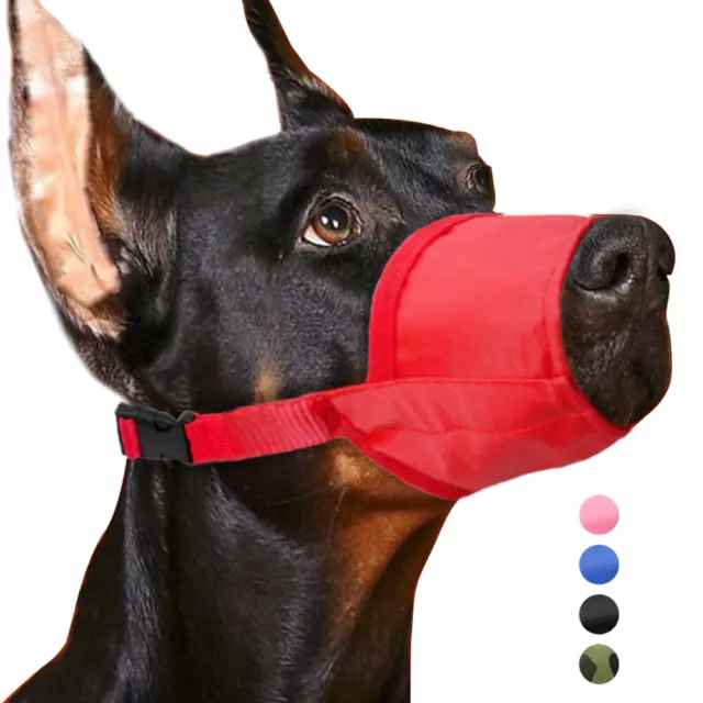 Soft Muzzle for Biting Barking Small Medium Large Dog Muzzle Basket Head Collar