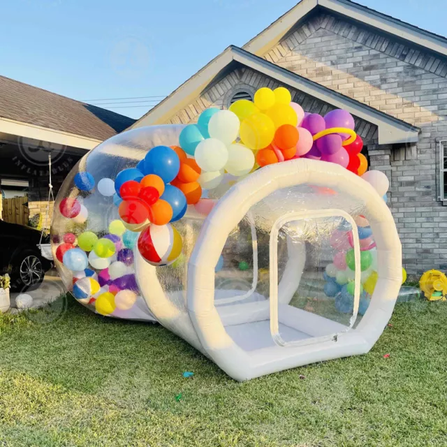 CN Stock 8ft Inflatable Bubble House Balloons Tent With Blower Pump Party Tent