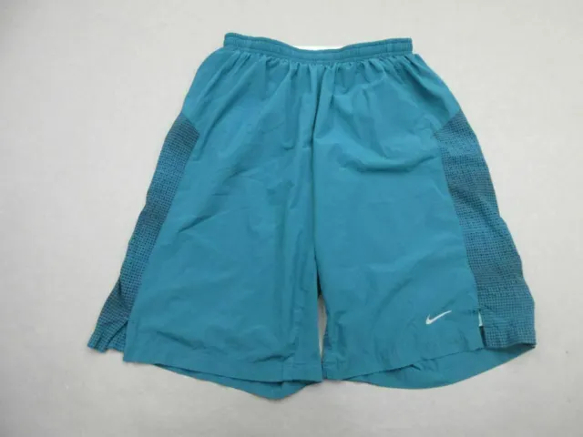 Nike Pro Size S(26) Mens Navy Athletic Performance Lined Track Shorts T082