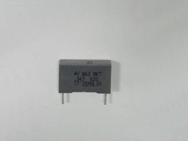 10 Condensateurs Philips MKT 0,1µF 250V - Non Polarisés Polyester Métallisé - Neufs