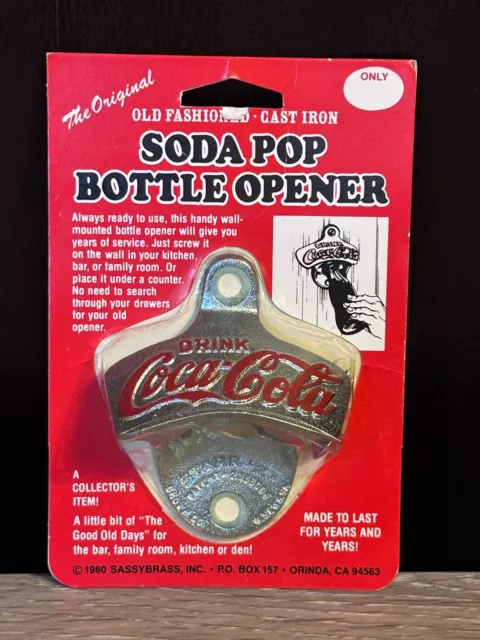 Vintage 1980 Pepsi Cola Starr X Cast Iron Wall Mounted Soda Pop Bottle Opener