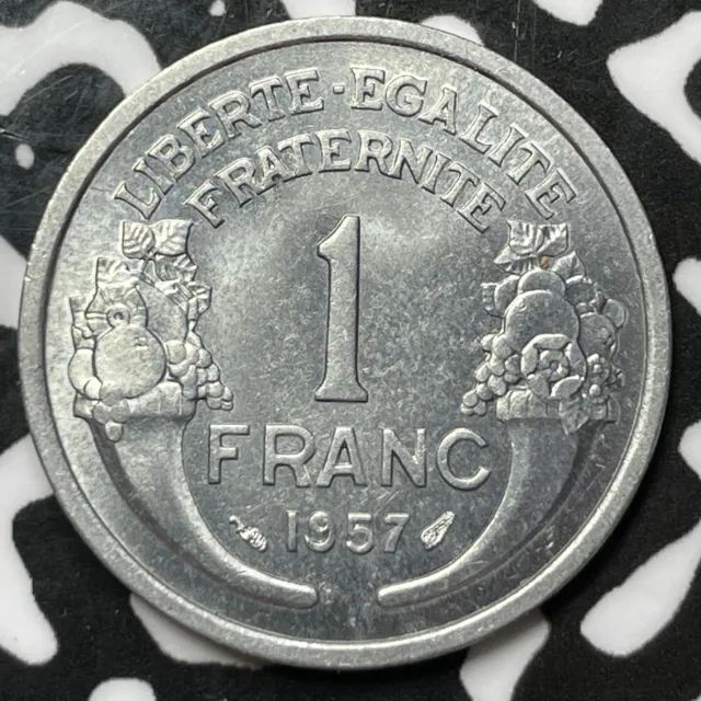 1957 France 1 Franc Lot#M8019 High Grade! Beautiful!