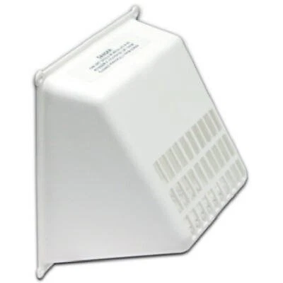 Ventilación secadora con protector para pájaros y roedores, blanca -1491W