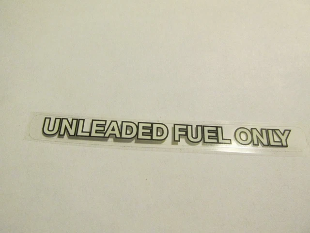 thumbnail image 2 of American Vinyl 'UNLEADED Fuel Only' Stickers – 0.5x4 Inch – 4-Pack – Multicolor, Matte, Self-Adhesive 2 of 4
