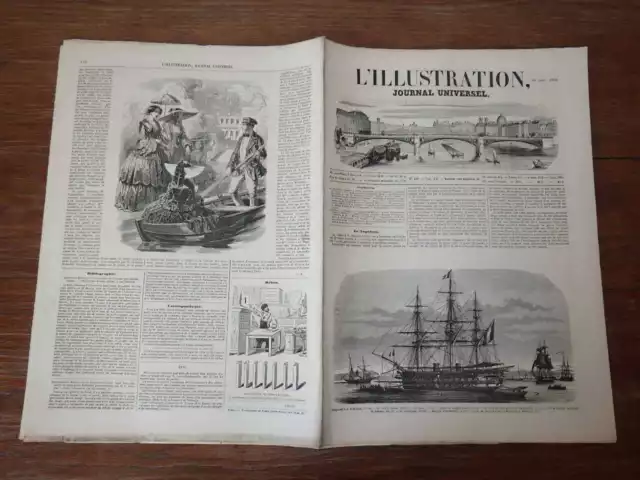 L'ILLUSTRATION 1852 (Nr 498) Navire Le Napoleon MORLAIX