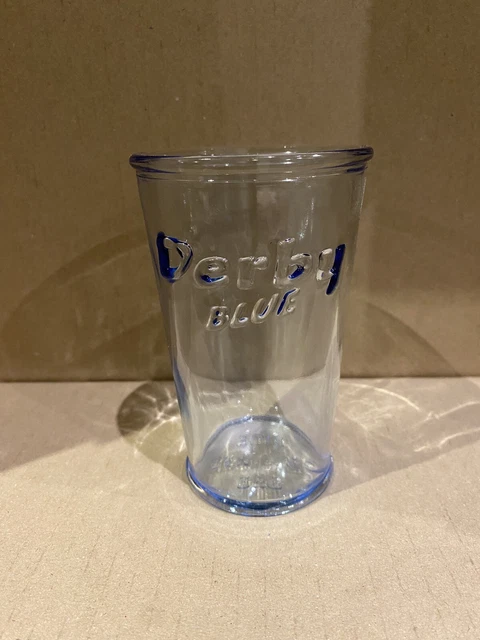 Lot 6 verres Derby Blue Neuf Bar Publicitaire Rare Ancien Collector