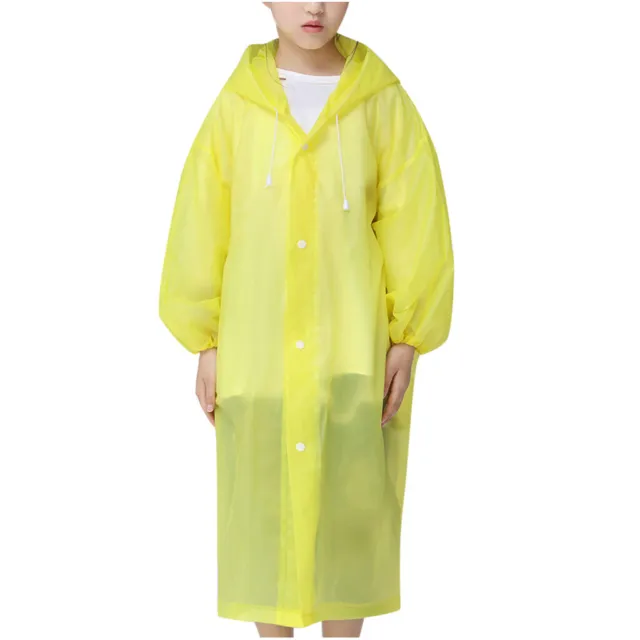Children Waterproof Hooded Rain Coat Kids Jacket Poncho Raincoat Long Outwear 2