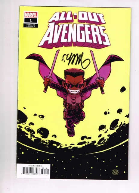 All-Out Avengers #1 (2022 Marvel ) Variant Cover Signed by Skottie Young